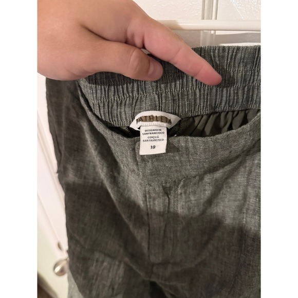 Athleta women's linen shorts with adjustable waist size 18 1x - Picture 4 of 4